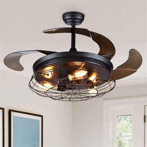 retractable fans with lights.